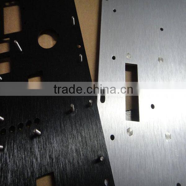 control machine Aluminum anodize black plate