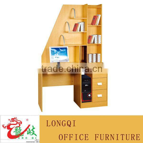 combination office table with filing cabinet