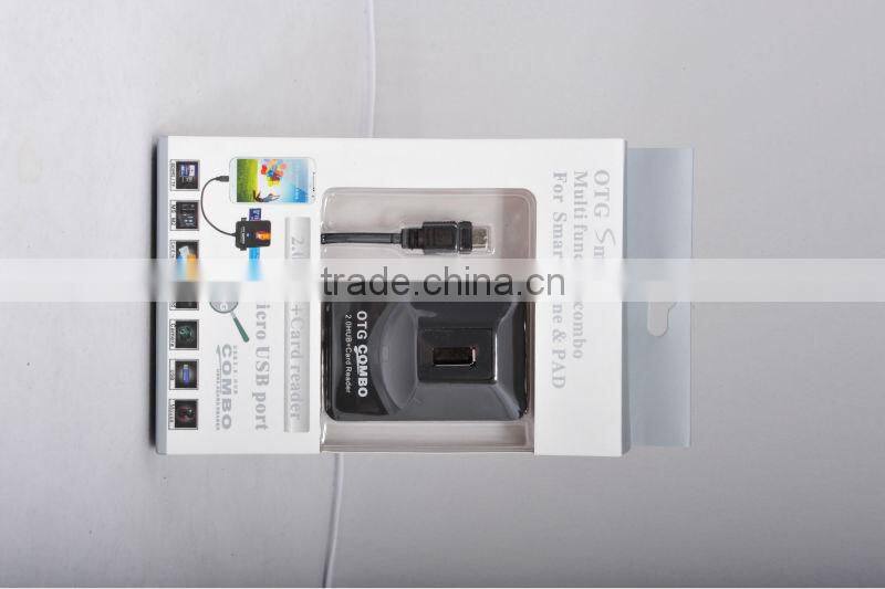 Micro USB 2.0 Hub OTG Card Reader Combo for Samsung I9500 I9220