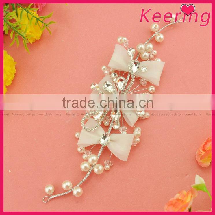 hot sale fashion beads bridal wholesale hair accessories for wedding WHD-012