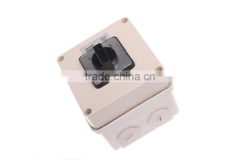 Three Phase Square Changeover Switch 20A (Resistive Orange)