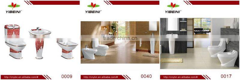 Ceramic Luxury Sanitary Ware Decorated two piece toilet