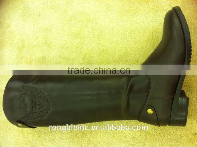 2014 fashion ladies ankle boots ladies low heel dress boots pu leather boots