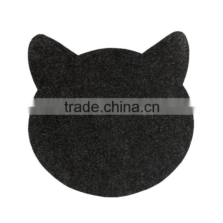 New eco-friendly aimial shape mouse pad velvet mouse mat pad