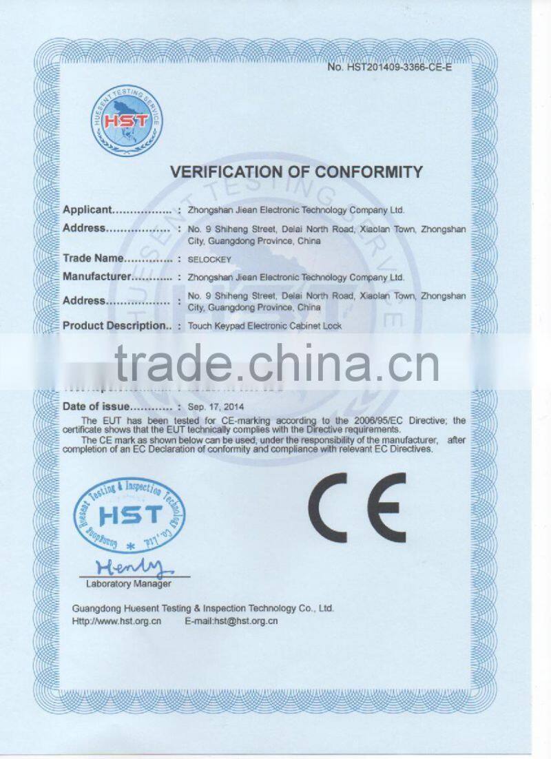 China lock and high quality electronic anti-theft security mechanical lock