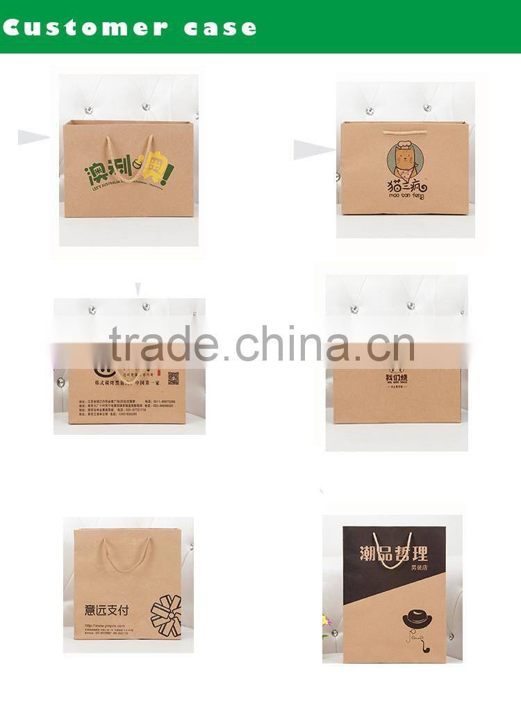 Factory direct made Recycled white/brown kraft bag