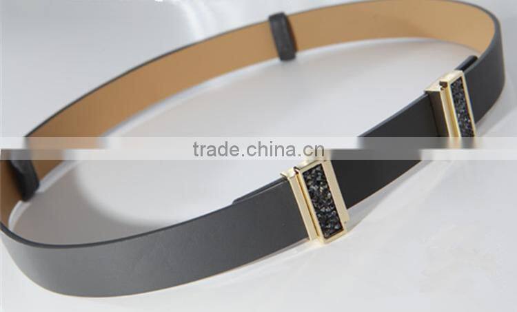 2015 Newest alloy buckle lady leather belt ,decorative belts for women