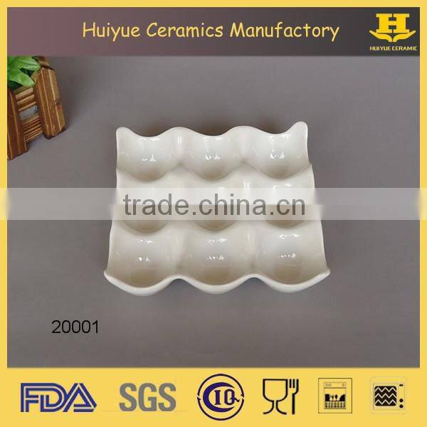 Ceramic egg shaped dish