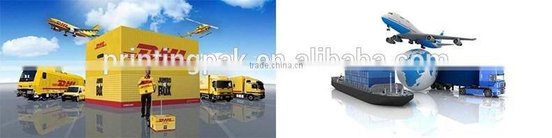 die cut handle gold plastic zipper bag for garment packing