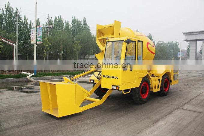 factory price self loading concrete mixer 2.5CBM mixing volume GNJB250