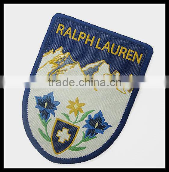 custom design logo embroidery woven patch badge