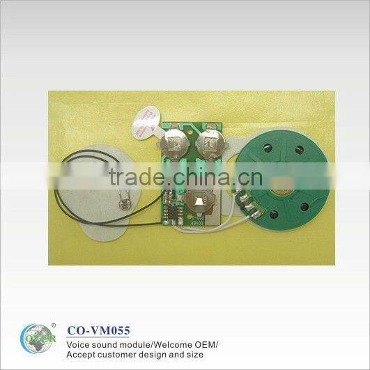 Hotsale Slide switch sound Module Voice chip for greeting card and bootlet