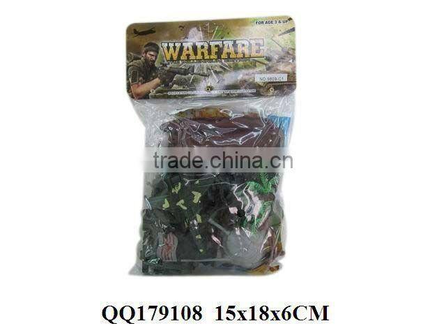 Plastic group soldier with map