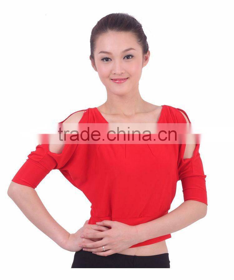 2016 High quality cheap women cotton red tribal belly dance tops dancing costume top for sale