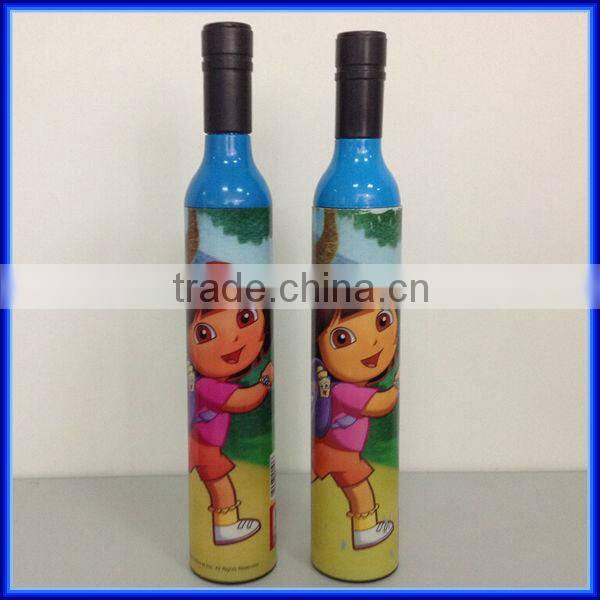 Promotional Gift wine bottle rain umbrella/uv protection wine bottle rain umbrella/ Cutom advertising wine bottle rain umbrella