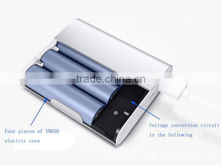 Hot selling XiaoMi 10400mAh capacity 18650 battery mini power bank for promotional gifts