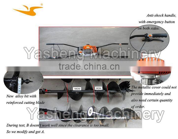 Two-man Earth Auger Ground Drill for Tree Planting
