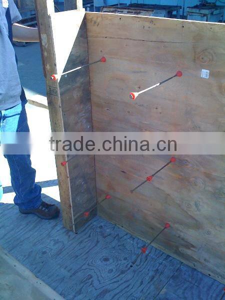 concrete forming plywood form long end snap tie