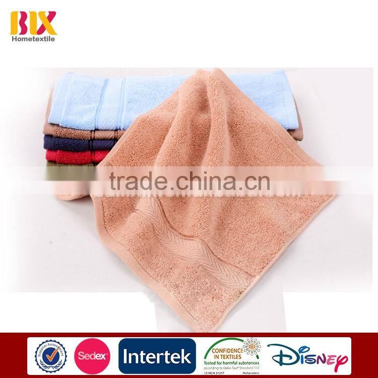 100% cotton high water absorbing home use hand towels with broder