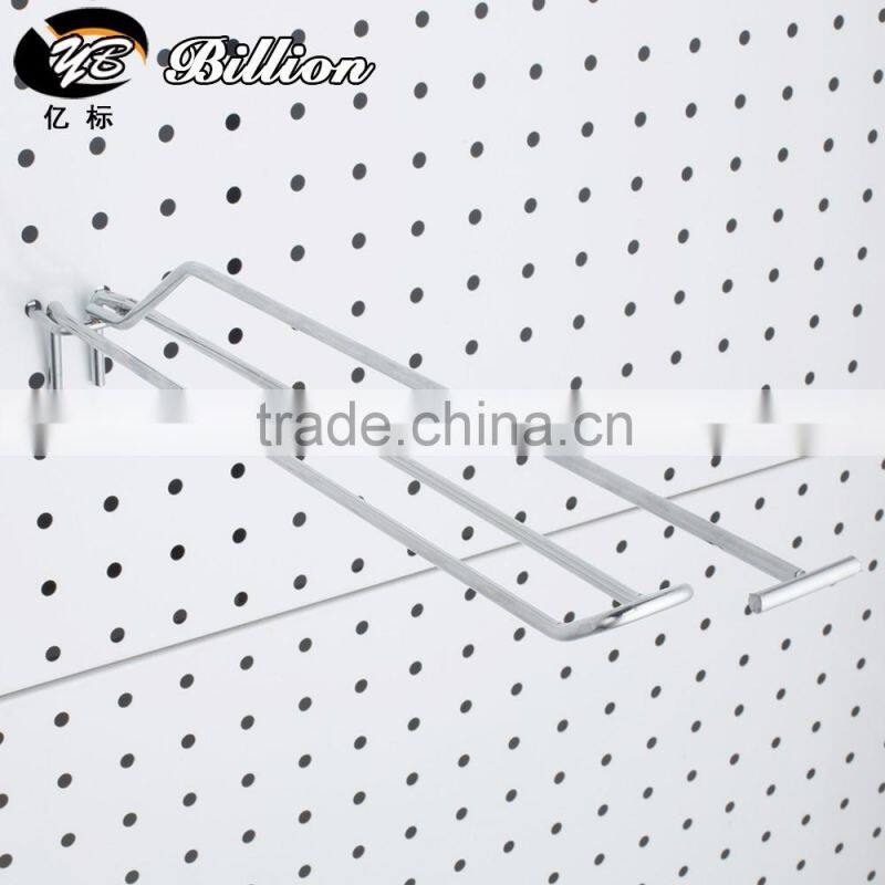 Supermarket Slatwall pegboard display hooks with price tag