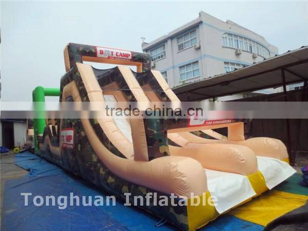 Boot camp inflatable obstacle course, inflatable army track obstacle