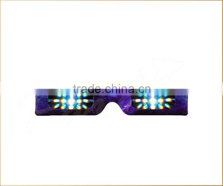 Promotional cheap paper 3d glasses paper diffraction glasses