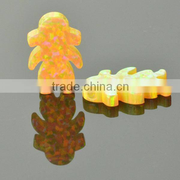 High fire color little girl synthetic mexican fire opals for sale