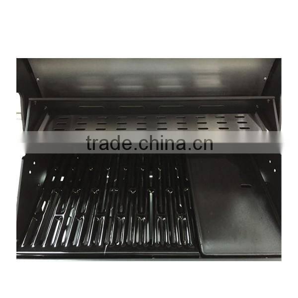 Simple two burner grill with side table