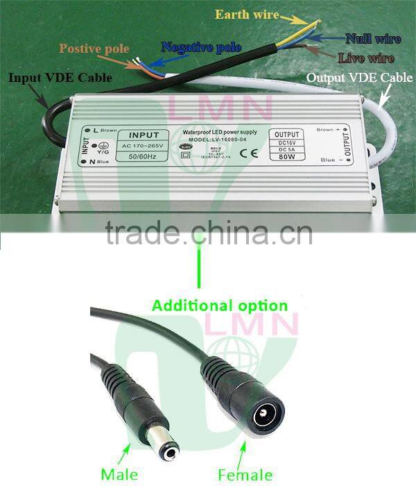 12V 8.3A 100W Waterproof LED power supply driver IP67