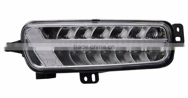 Car Accessories Daytime Running Light LED DRL Fog Lamp Front Bumper Fog Light For Ford Focus 3 2015 Sedan