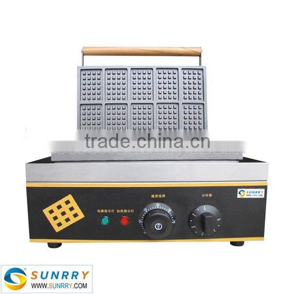 Industrial automatic electric rectangle 10 egg cake waffle maker