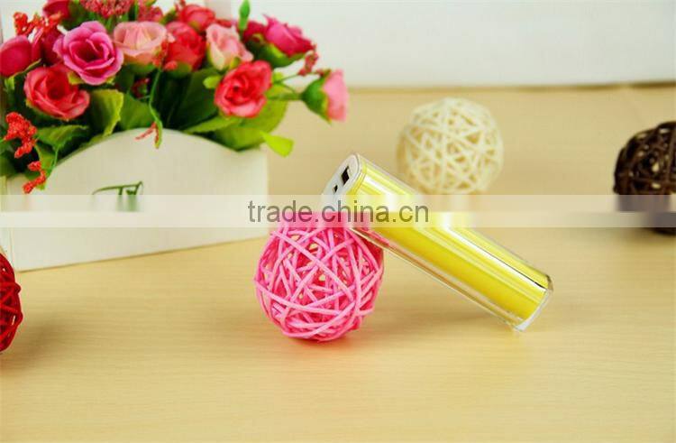 new lipstick 2600mah power bank alkaline