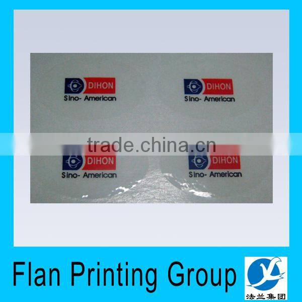 high quality fashion Vinyl transparent static sticker