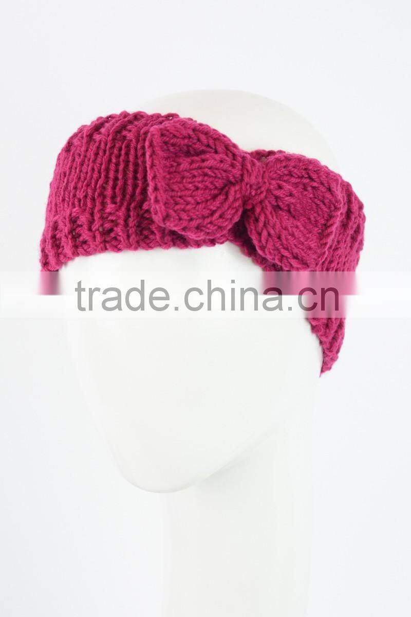Fashion Womens Winter Crochet Knit Bowknot Headbands