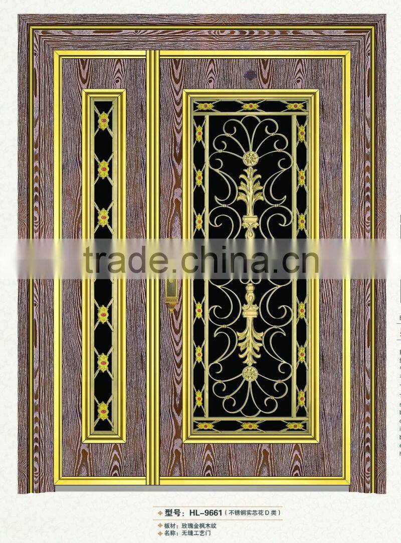 Security stainless steel swing door price