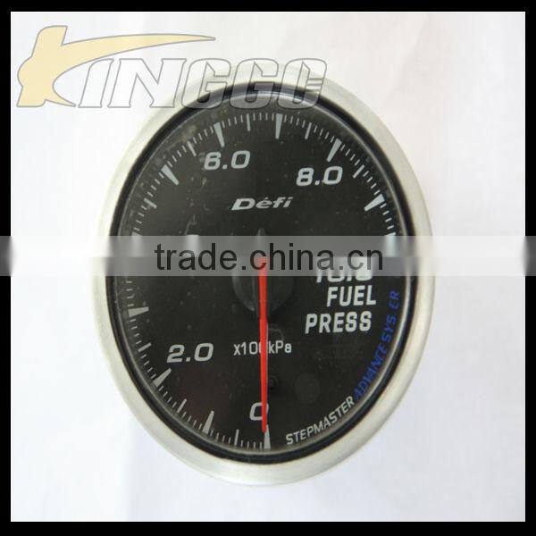Universal 60MM Racer Gauge With Black Face