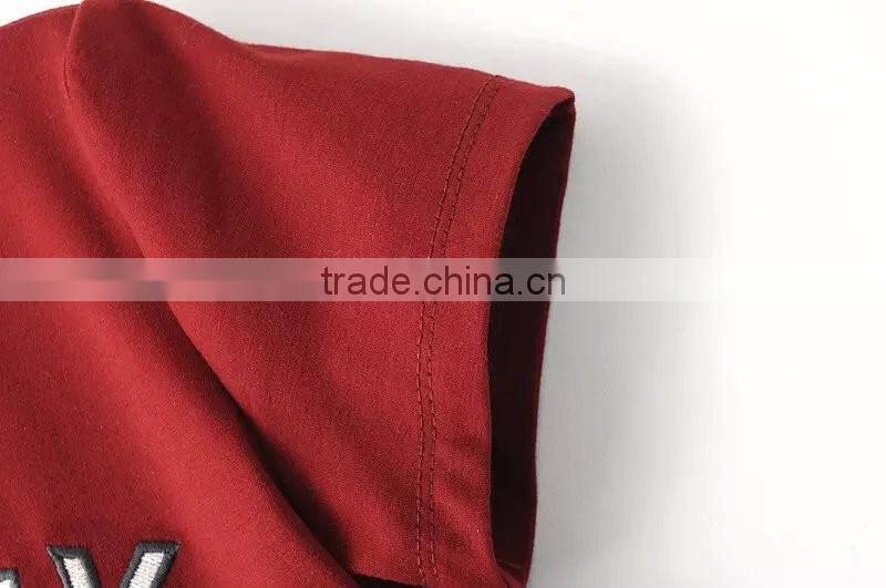 cheap china wholesale clothing cotton round collar t shirt for girls