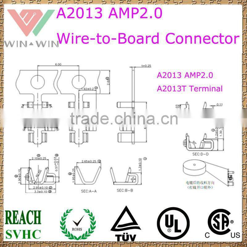 A2013 AMP 2.0mm pitch Electronic Wire to Board Connector