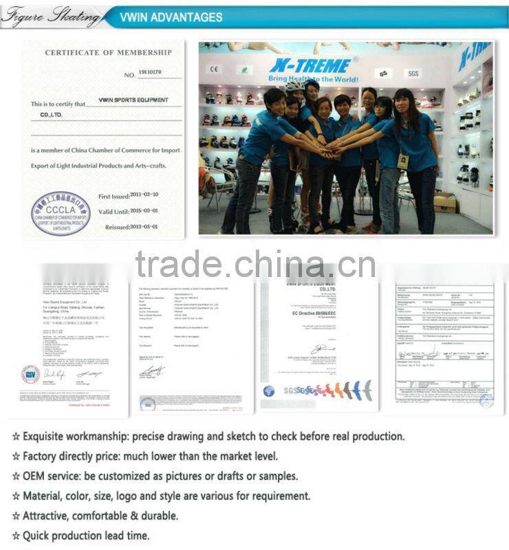 Wholesale fashion leather cloth figure ice skate shoes van