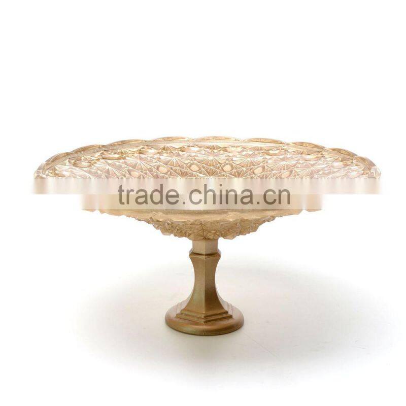 glass plate with stand decorative large glass plates