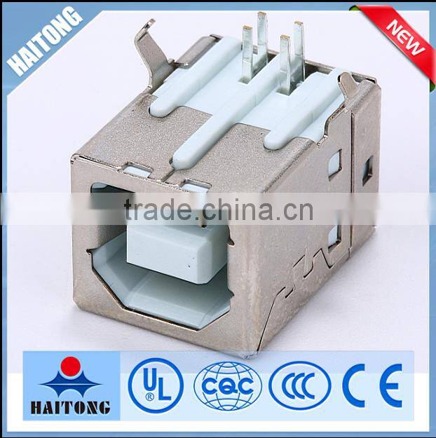 USB light B TYPE 4 pin right angle USB socket