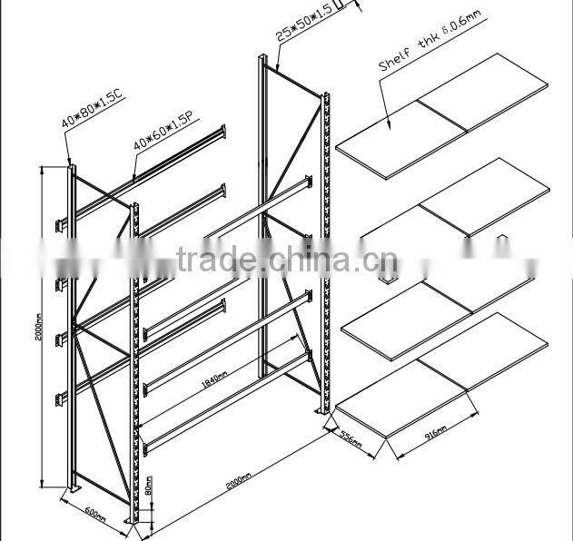 Long Span Racking Systems for Warehouse