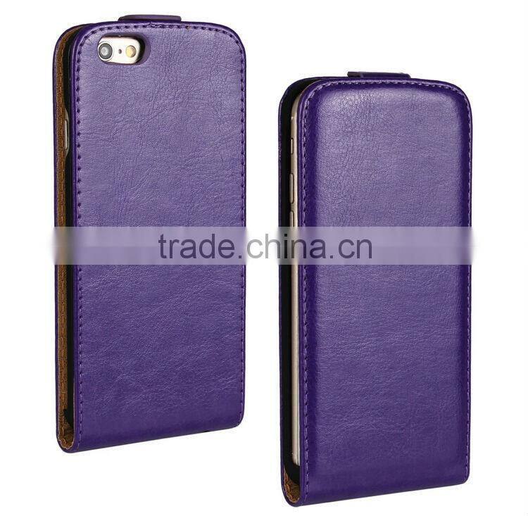 Up down Colorful flip leather case for iphone 6