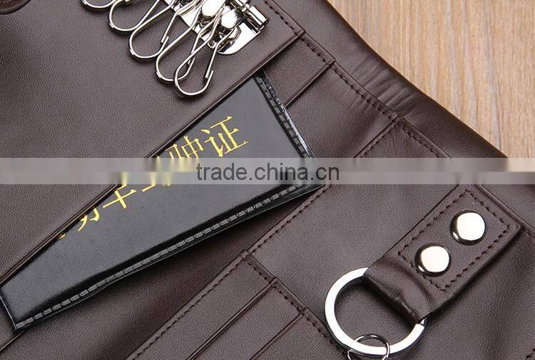 Factory price cow leather card holder wallet