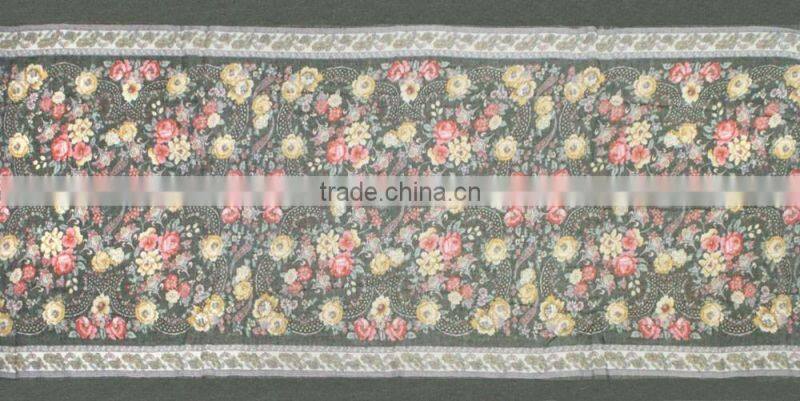 floral printing best quality on sale multi colored infinity scarf