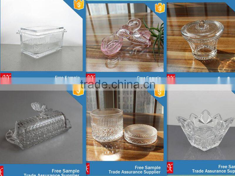 metallic black big capacity glass storage jar for christmas gift decor