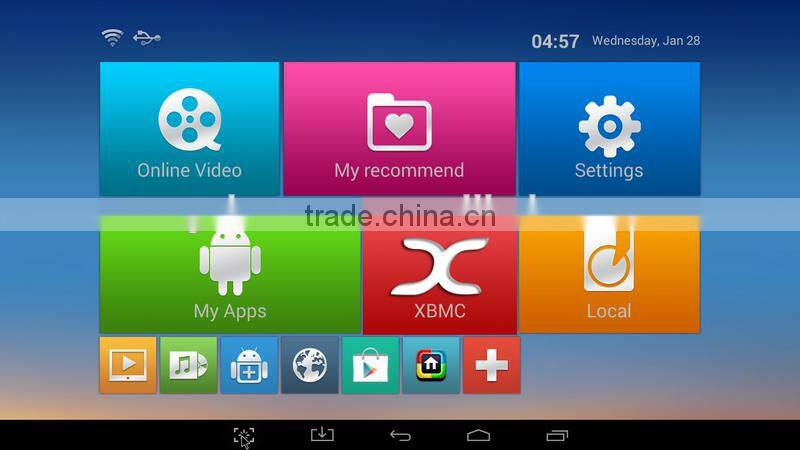 Quad core Android 4.4 samrt TV box S805 DVB-T2 set top box STB hybrid flash 8GB wifi TV box