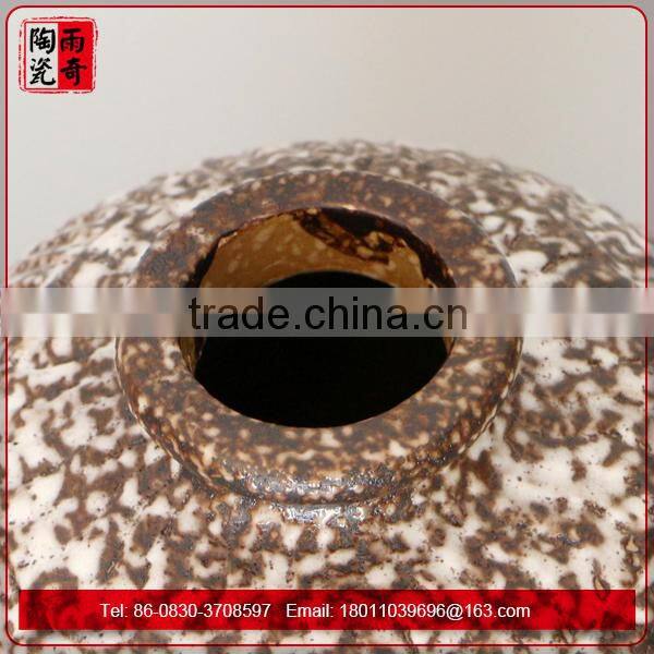 marble color ceramic jug for garlic and honey storage