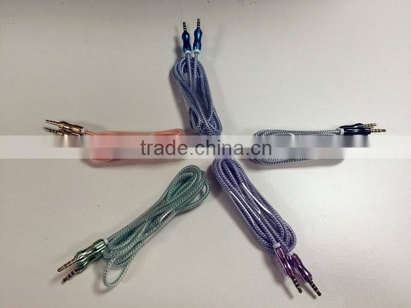 3.5mm male audio aux stereo jack cable