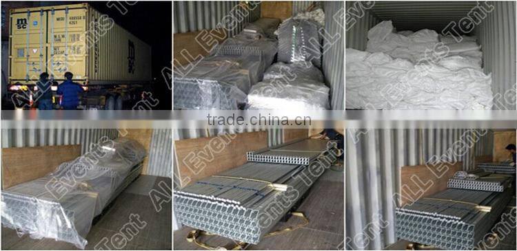 Outdoor party tent with ABS solid walls or glass walls